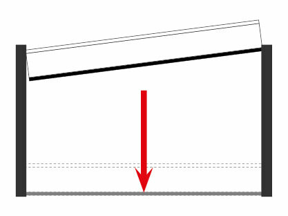 PREFA flomvern, montering av første flomsikringselement med bunntetning