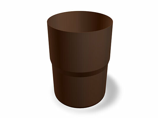 PREFA rørkoblinger, tilgjengelig i størrelsene Ø 60, 80, 100, 120 og 150 mm, ideelle for sammenkobling av rør i tak- og fasadesystemer.