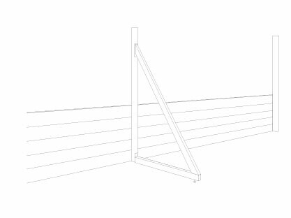 Montering av det mobile flomvernsystemet fra PREFA og oppstilling av støtter