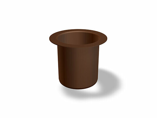 PREFA stuss med limflens, Ø 58 mm, passer til PREFA nedløpsrør Ø 60 mm, ideell for pålitelige rørkoblinger utendørs.